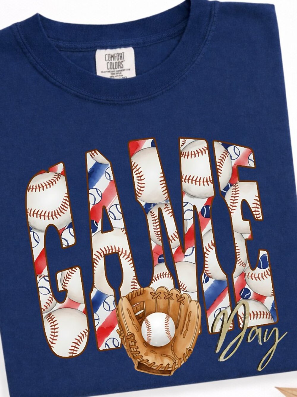 Comfort Colors Baseball Game Day T-Shirt